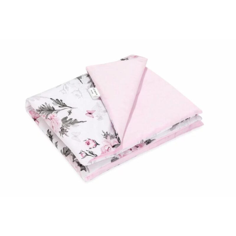 Wyprawka niemowlęca 5-elementowa - Pink Flowers - bawełna - obrazek 6