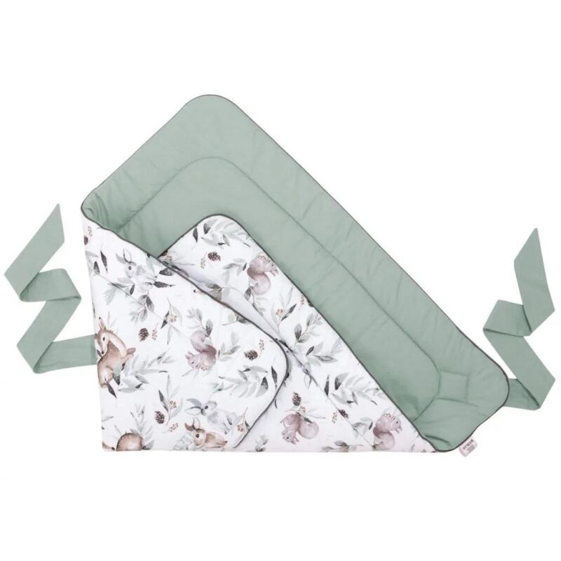 Rożek otulacz - Green Groove Sage - bawełna - obrazek 2
