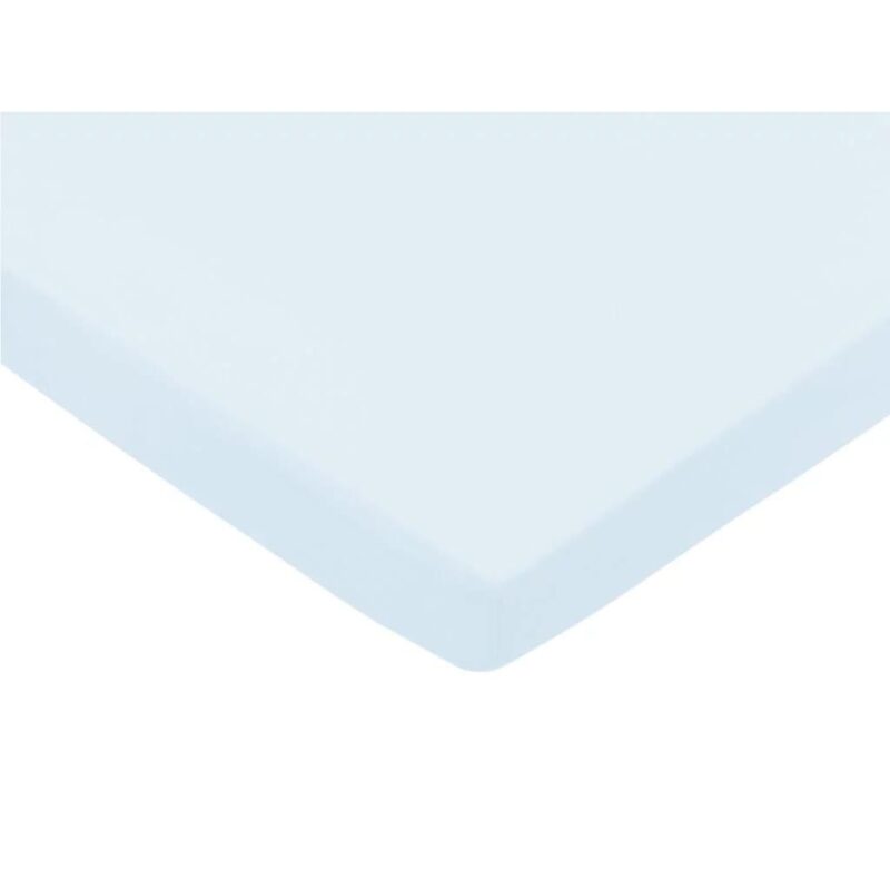 Bawełniane prześcieradło z gumką do łóżeczka 60x120 blue - obrazek 2