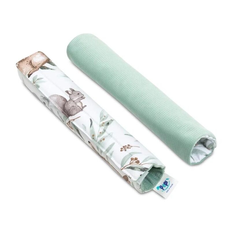 Wkładka do spacerówki - zestaw 5w1 - Green Groove - bawełna/velvet - obrazek 5