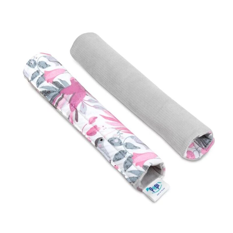 Wkładka do spacerówki - zestaw 5w1 - Hummingbird grey - bawełna/velvet - obrazek 3