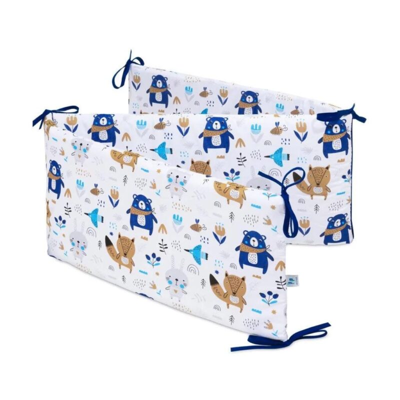 Zestaw 4-elementowy pościeli do łóżeczka 90×120 z prześcieradłem i ochraniaczem Blue Bear - obrazek 6