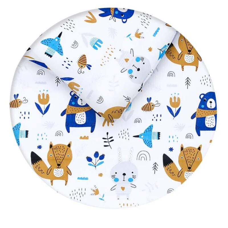 Zestaw 4-elementowy pościeli do łóżeczka 90×120 z prześcieradłem i ochraniaczem Blue Bear - obrazek 5