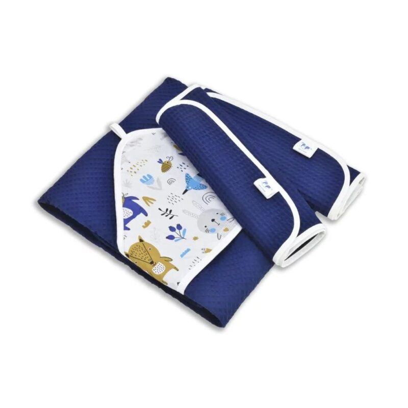 Zestaw kąpielowy ręcznik z kapturem i 2 małe ręczniki Blue Bear Midnight Blue