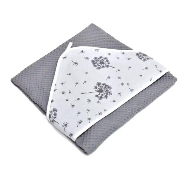 Zestaw kąpielowy ręcznik z kapturem i 2 małe ręczniki Summer Wind Grey - obrazek 2