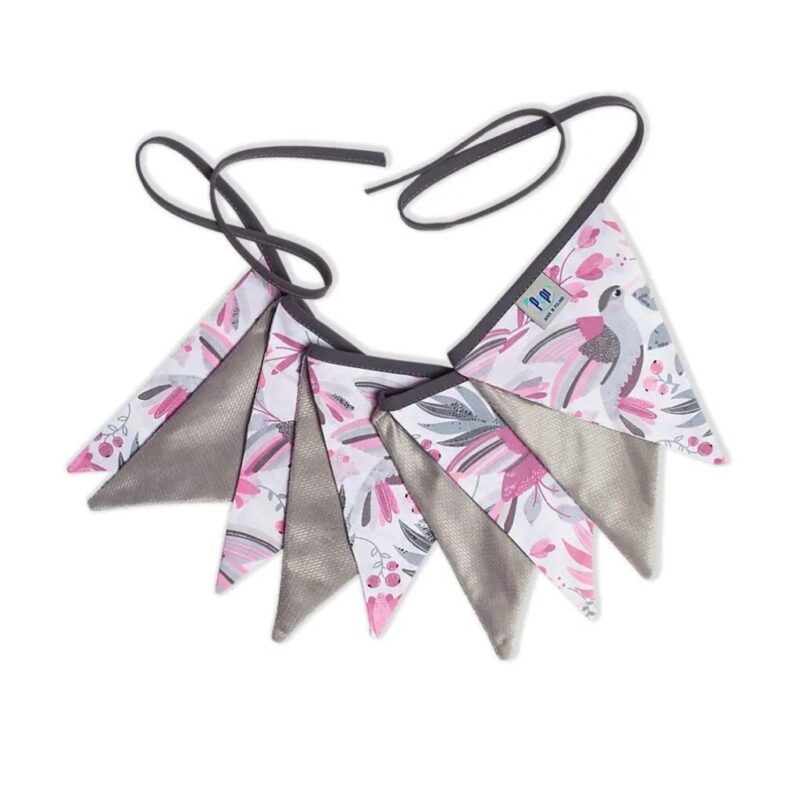 Girlanda Hummingbird z velvetem grey