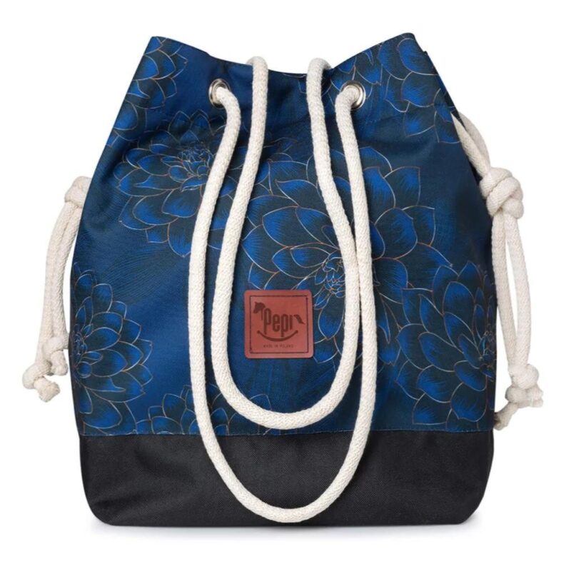 Torebka worek - Peony Black