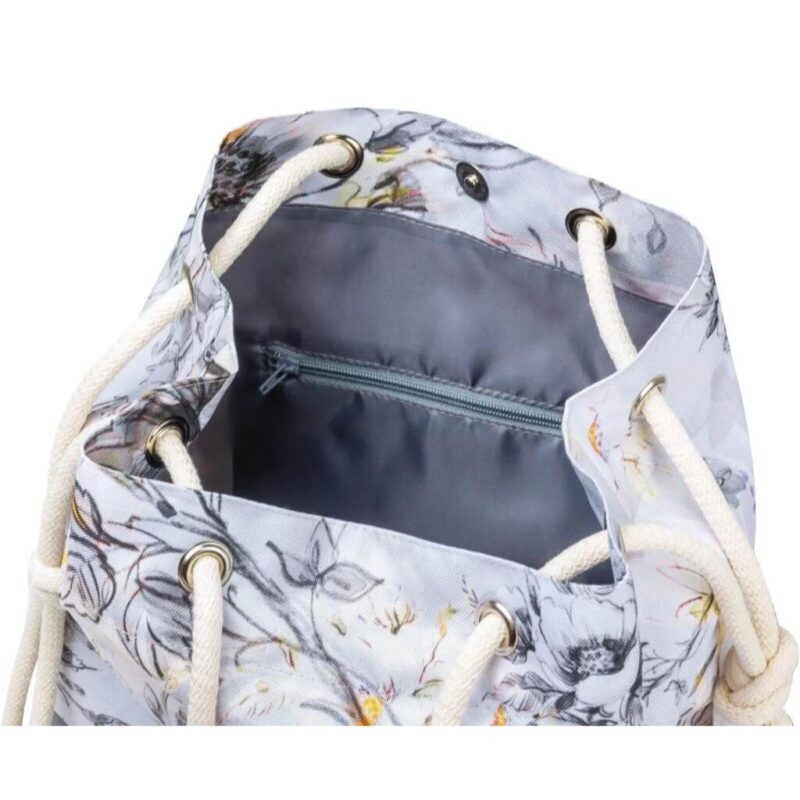 Torebka worek - Kwiaty Jabłoni Grey - obrazek 3