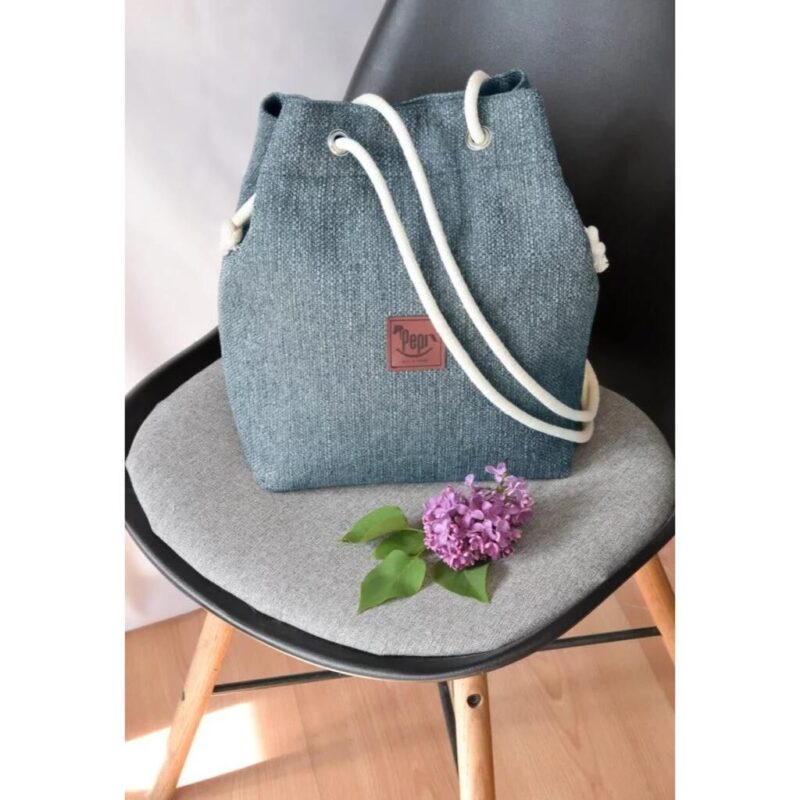 Torebka worek - Jeans - obrazek 4