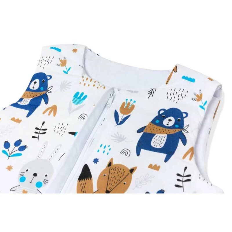 Śpiworek bawełniany z nogawkami do spania Blue Bear - obrazek 3