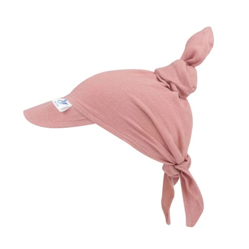 Dziecięca chustka muślinowa z daszkiem PREMIUM M – pink