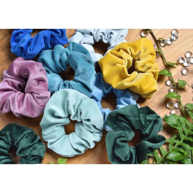 Gumka do włosów Scrunchie z velvetu  (10-pack mix) - obrazek 12