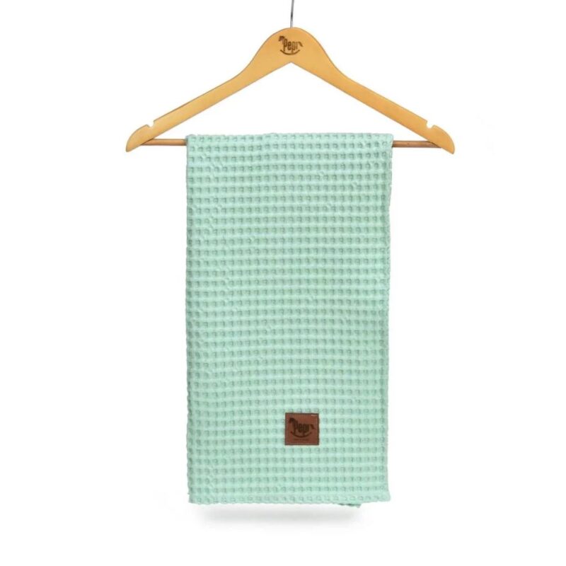 Kocyk wafelkowy mint