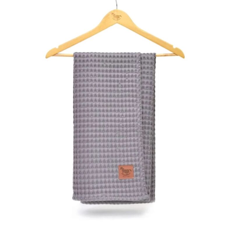 Kocyk wafelkowy grey