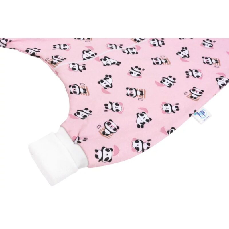 Śpiworek z nogawkami bawełniany PandaBoo Pink - obrazek 4