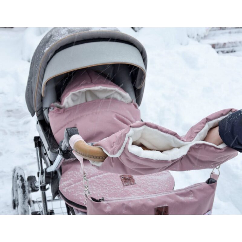 Śpiworek zimowy do wózka MaxiBoo old rosa - obrazek 7
