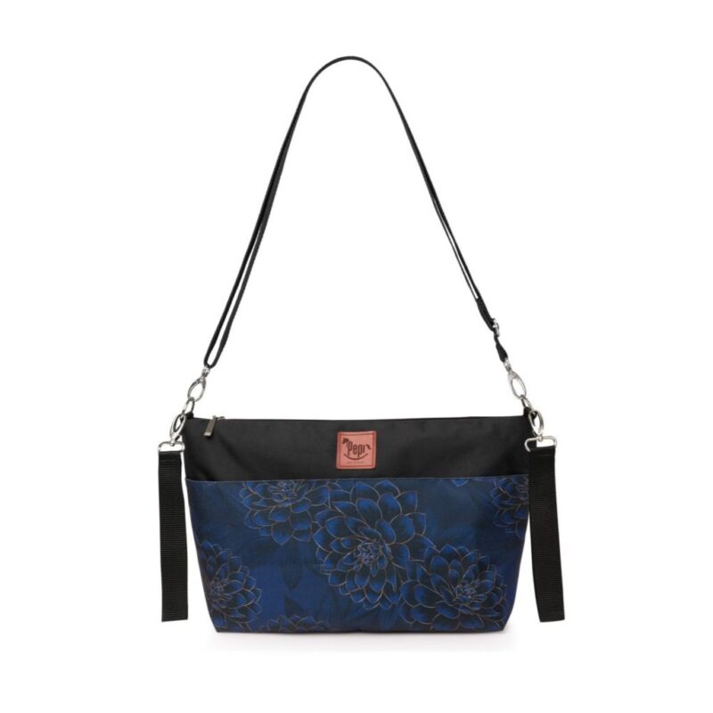 Torba wodoodporna do wózka shopper Peony black - obrazek 5