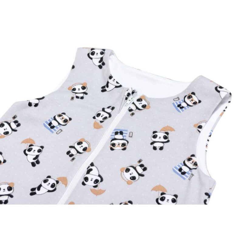 Śpiworek z nogawkami bawełniany PandaBoo Grey - obrazek 3