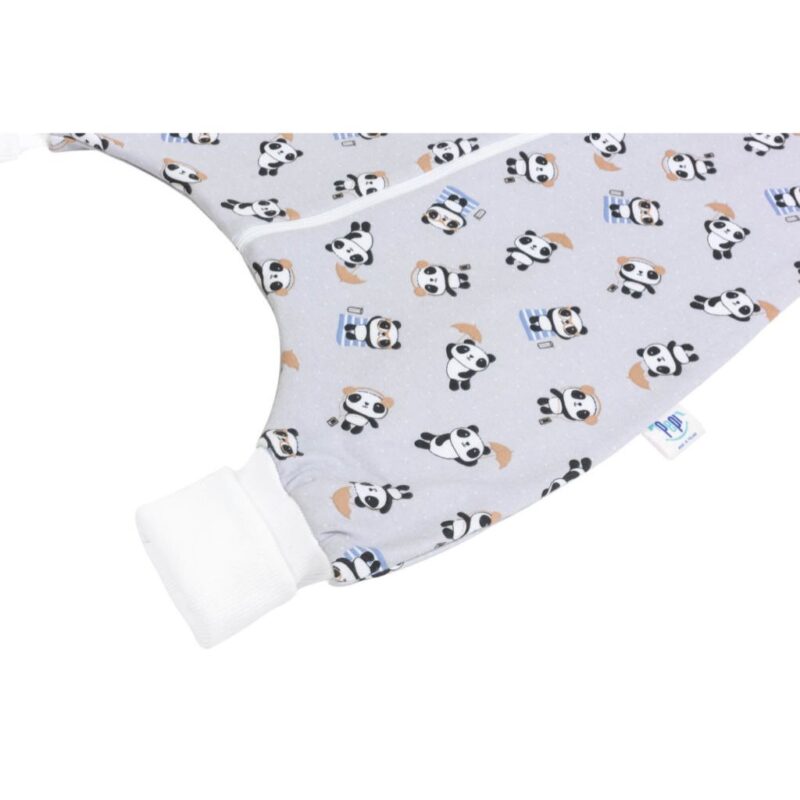 Śpiworek z nogawkami bawełniany PandaBoo Grey - obrazek 4
