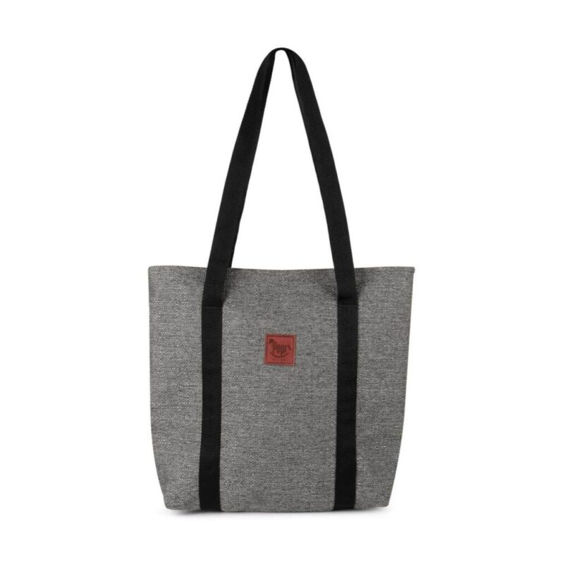 Torba shopperka na zamek mocca linen - obrazek 2