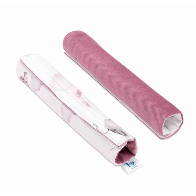Ochraniacze na pasy do wózka Eledreams Pink z velvetem