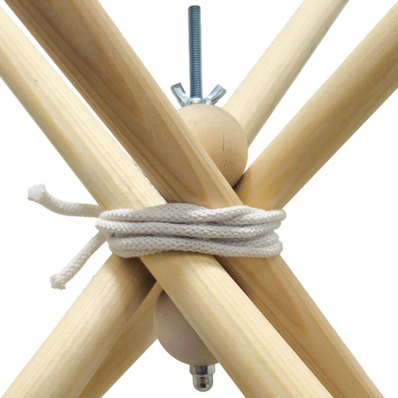 Namiot TIPI dla dzieci Wigwam z okienkiem Eledreams Blue - zestaw z matą + GRATIS stabilizator - obrazek 6