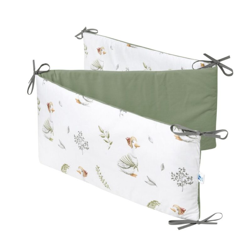 Ochraniacz do łóżeczka Lady Goose z velvetem sage