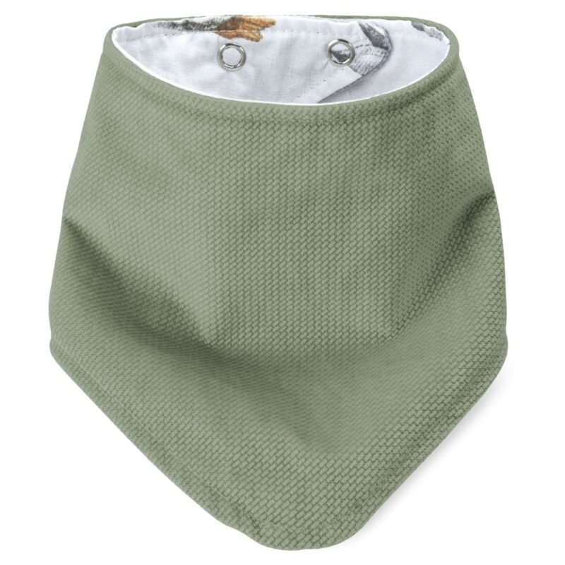 Apaszka dwustronna Lady Goose z velvetem sage - obrazek 2