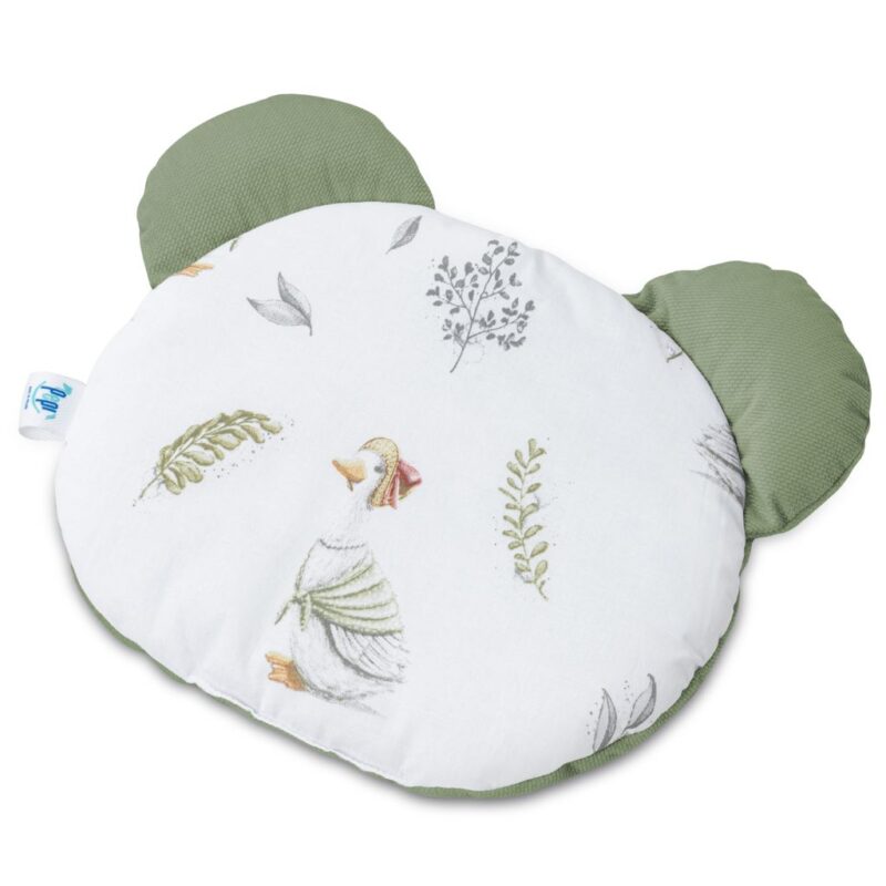 Poduszka płaska MIŚ Lady Goose z velvetem sage