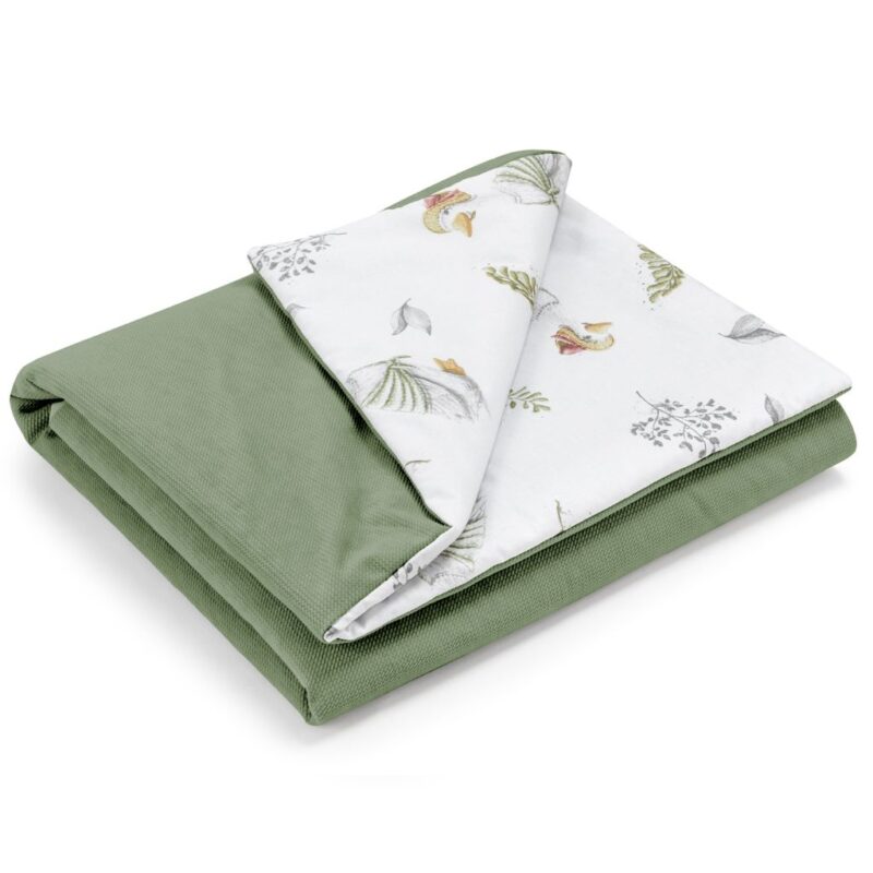Kocyk bawełniany 100×135 z wypełnieniem  Lady Goose velvet sage