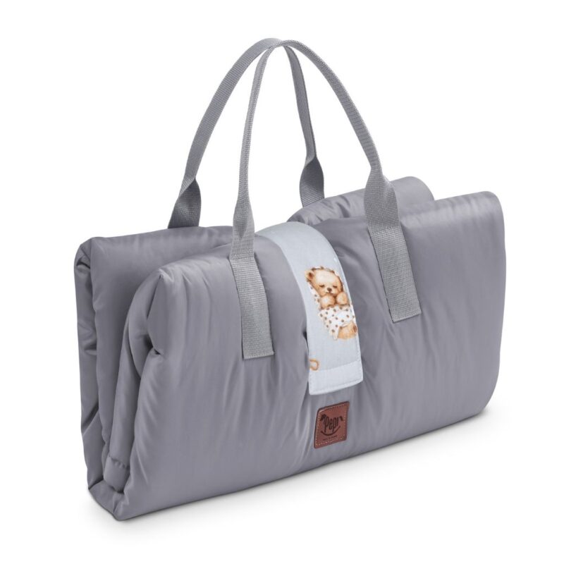 Koc piknikowy - Sleeping Teddy Bear grey - obrazek 2