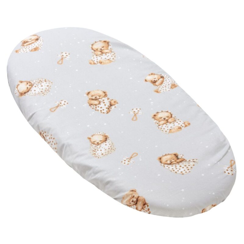 Prześcieradło z gumką do gondoli Sleeping Teddy Bear - obrazek 2