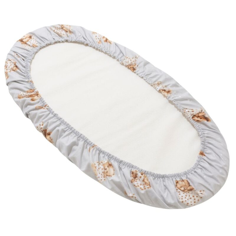 Prześcieradło z gumką do gondoli Sleeping Teddy Bear - obrazek 3