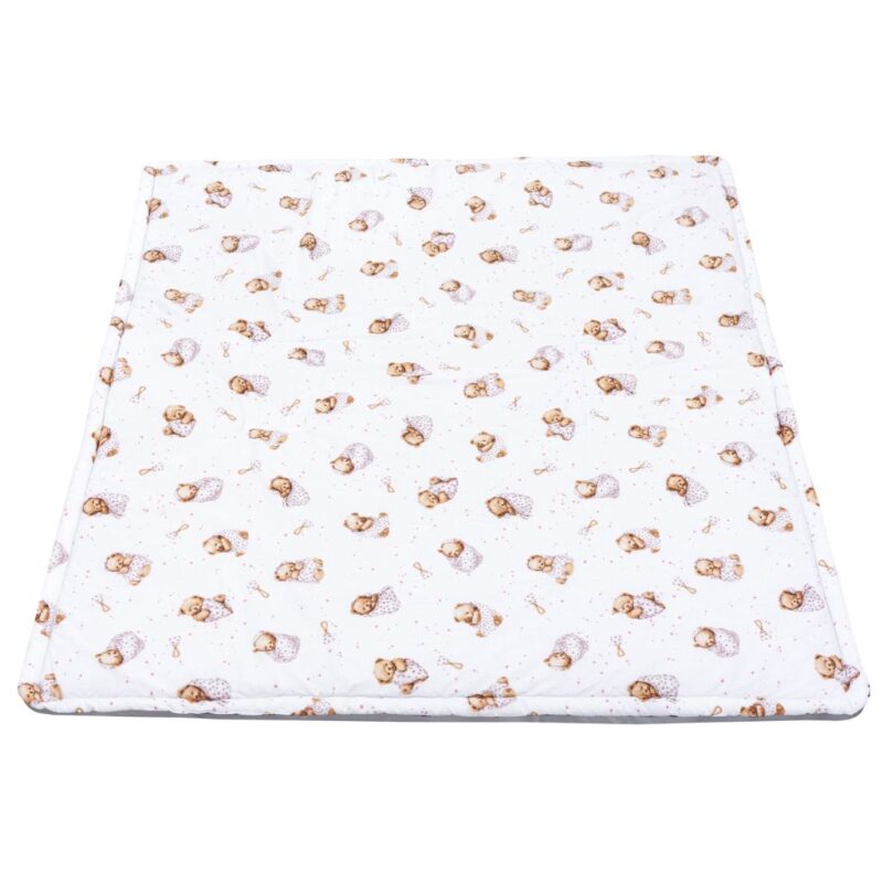 Koc piknikowy - White Sleeping Teddy Bear - obrazek 4