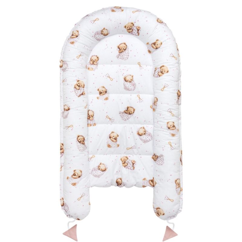 Kokon - White Sleeping Teddy Bear - bawełna - obrazek 4