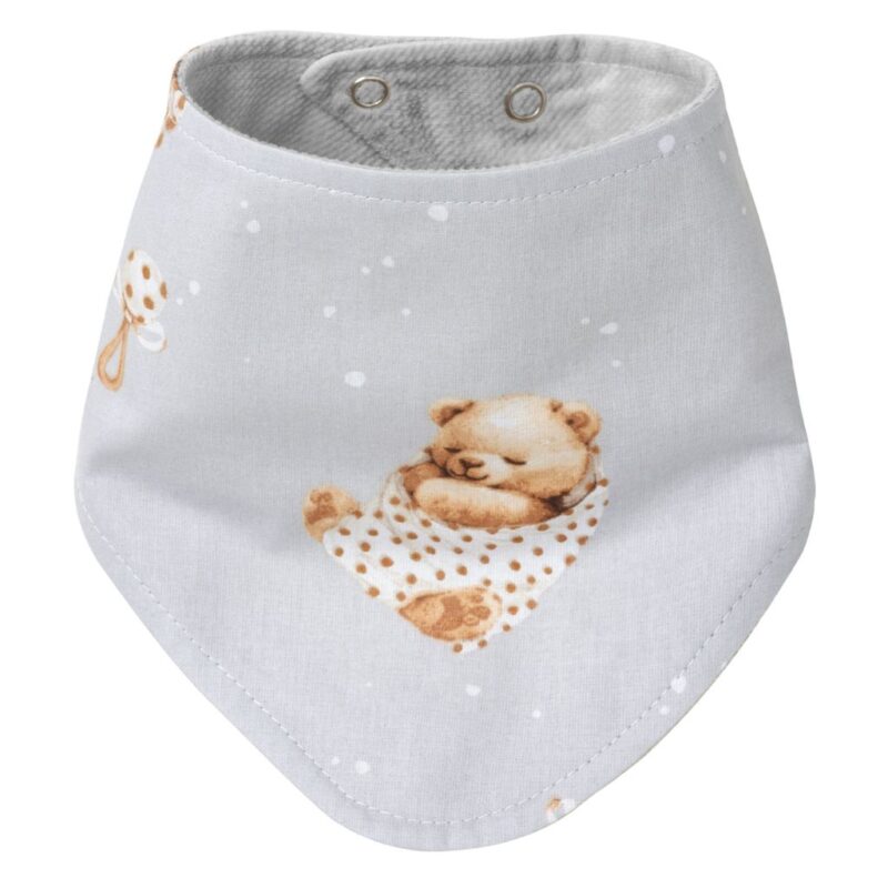 Apaszka dwustronna Sleeping Teddy Bear z velvetem