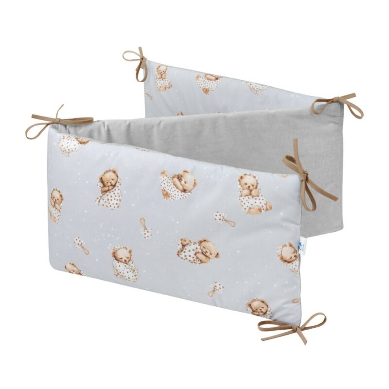 Ochraniacz do łóżeczka Sleeping Teddy Bear z velvetem