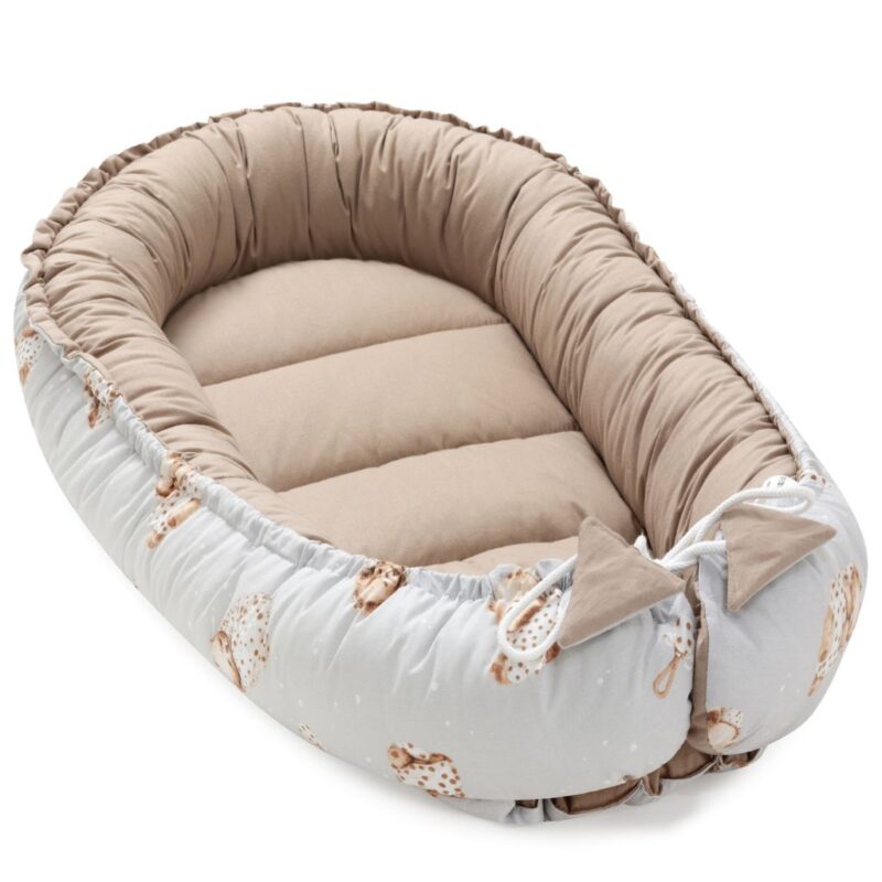 Kokon - Sleeping Teddy Bear cappucino - bawełna - obrazek 2