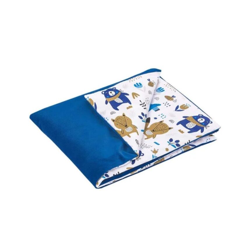 Wyprawka niemowlęca 5-elementowa - Blue Bear - bawełna/velvet - obrazek 5