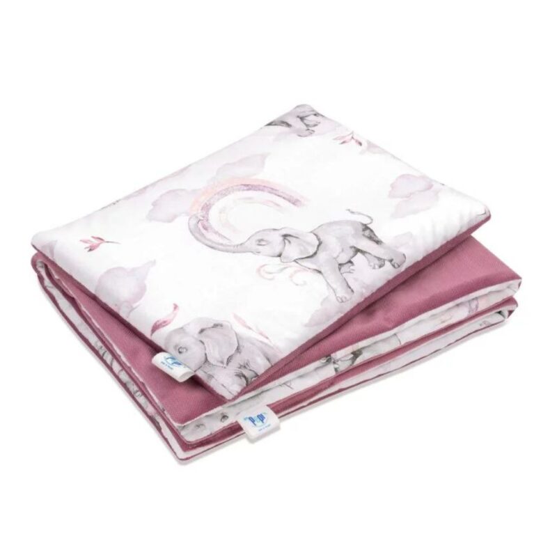 Wyprawka niemowlęca 5-elementowa - Eledreams Pink - bawełna/velvet - obrazek 5