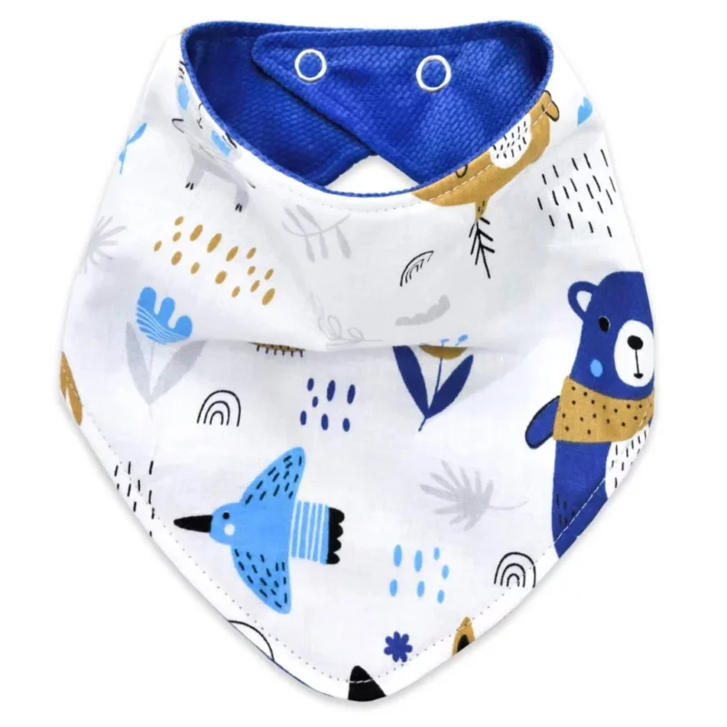 Apaszka dwustronna Blue Bear z velvetem