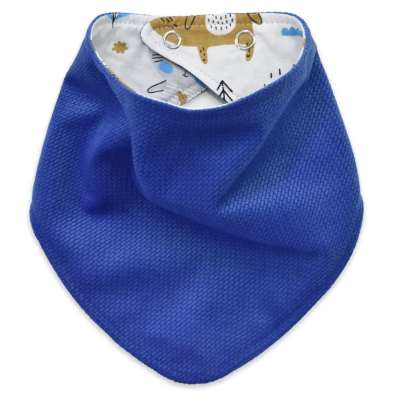 Apaszka dwustronna Blue Bear z velvetem - obrazek 2