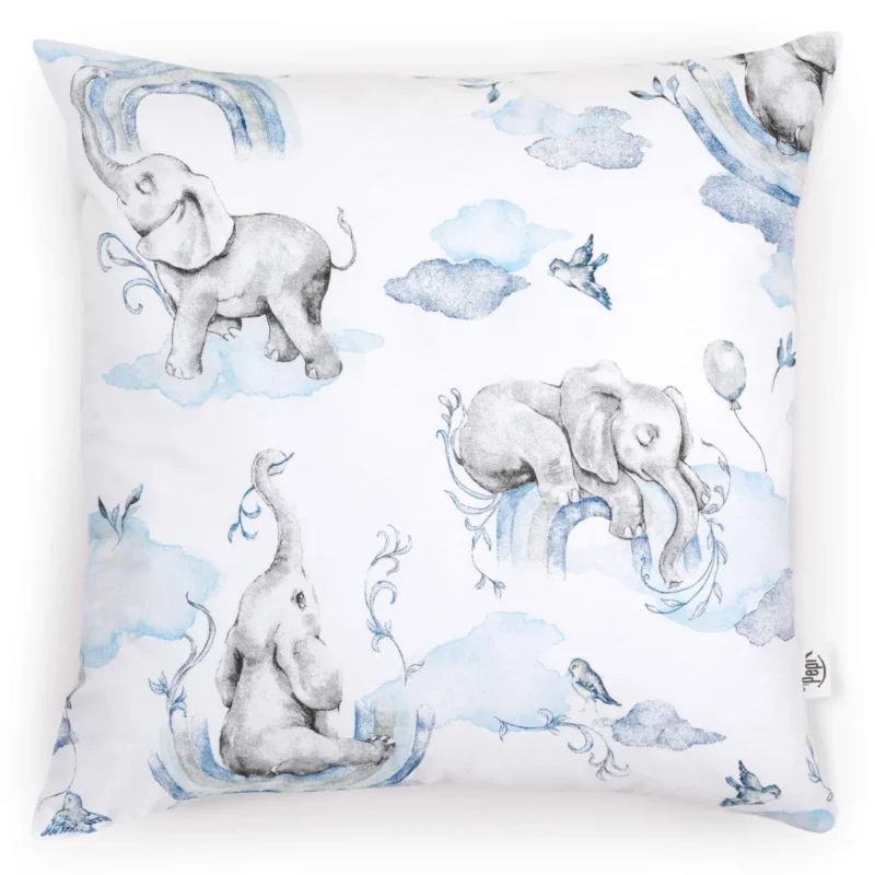 Bawełniana poszewka 40x40 na poduszkę z suwakiem Eledreams Blue