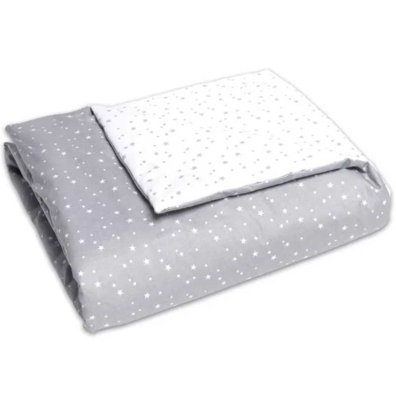 Kołderka 75×100 - Grey Galaxy - bawełna