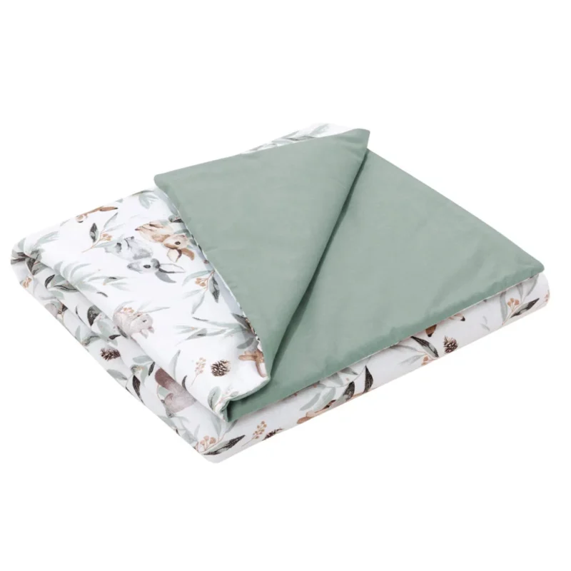 Kocyk bawełniany 55×75 z wypełnieniem Green Groove Sage