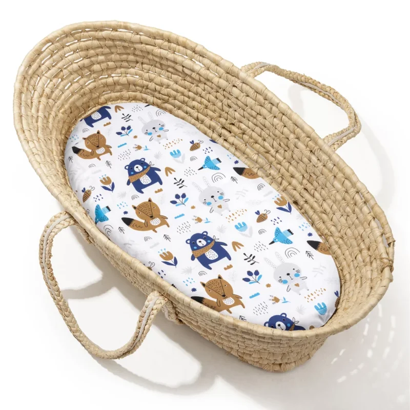 UNIKAT***Prześcieradło z gumką do gondoli Blue Bear (na zamówienie) - obrazek 2