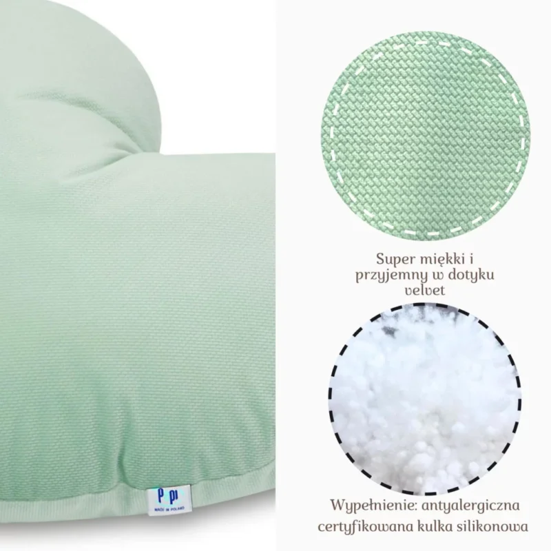 Poduszka SERCE light green - obrazek 2