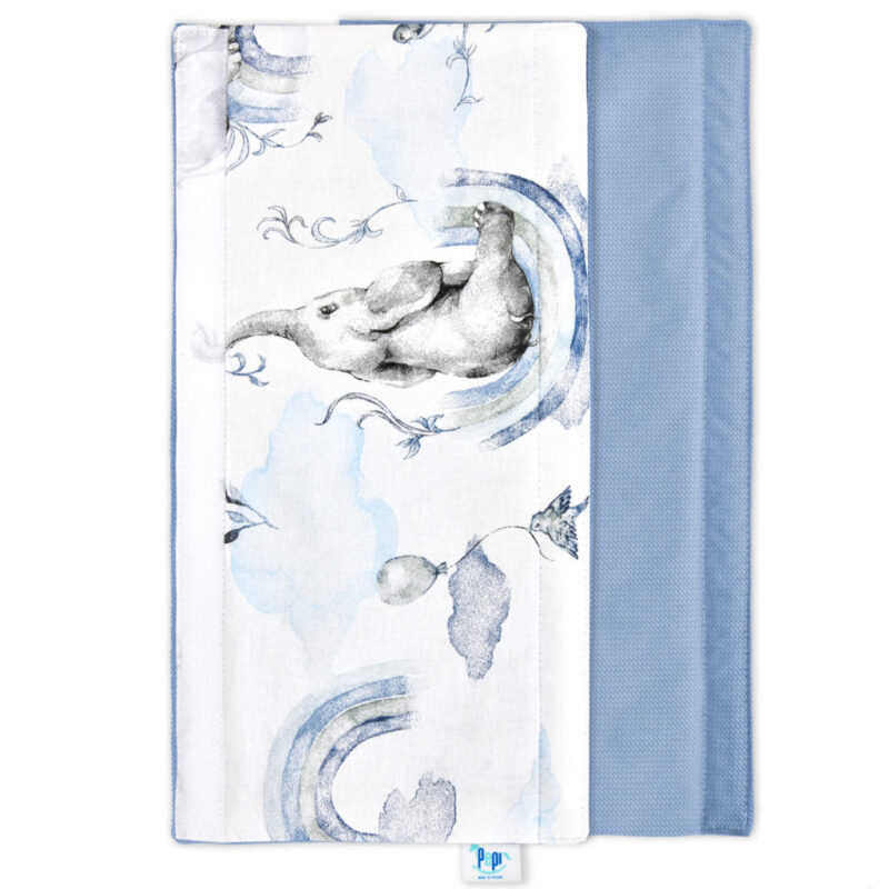 Ochraniacz na pałąk do wózka spacerowego Eledreams Blue z velvetem - obrazek 2
