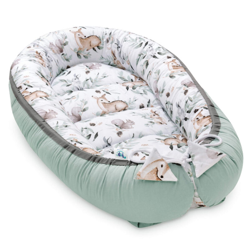 Komfortowy dwustronny kokon - Green Groove Sage