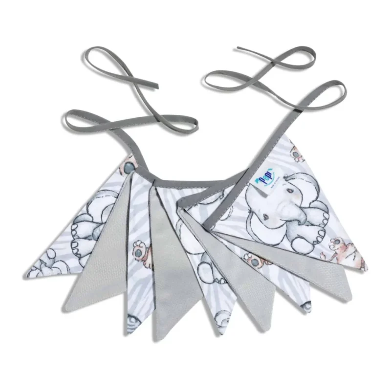 Girlanda Safari z velvetem grey